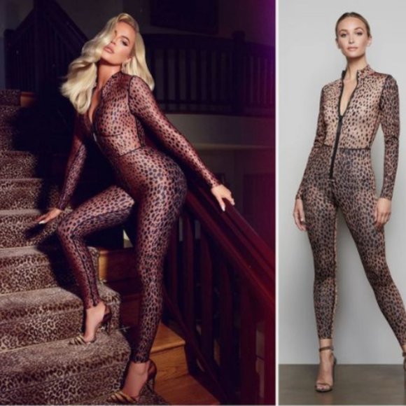 Good American Reversible Cheetah Print One Piece Catsuit Size 3X NWT - Picture 13 of 13